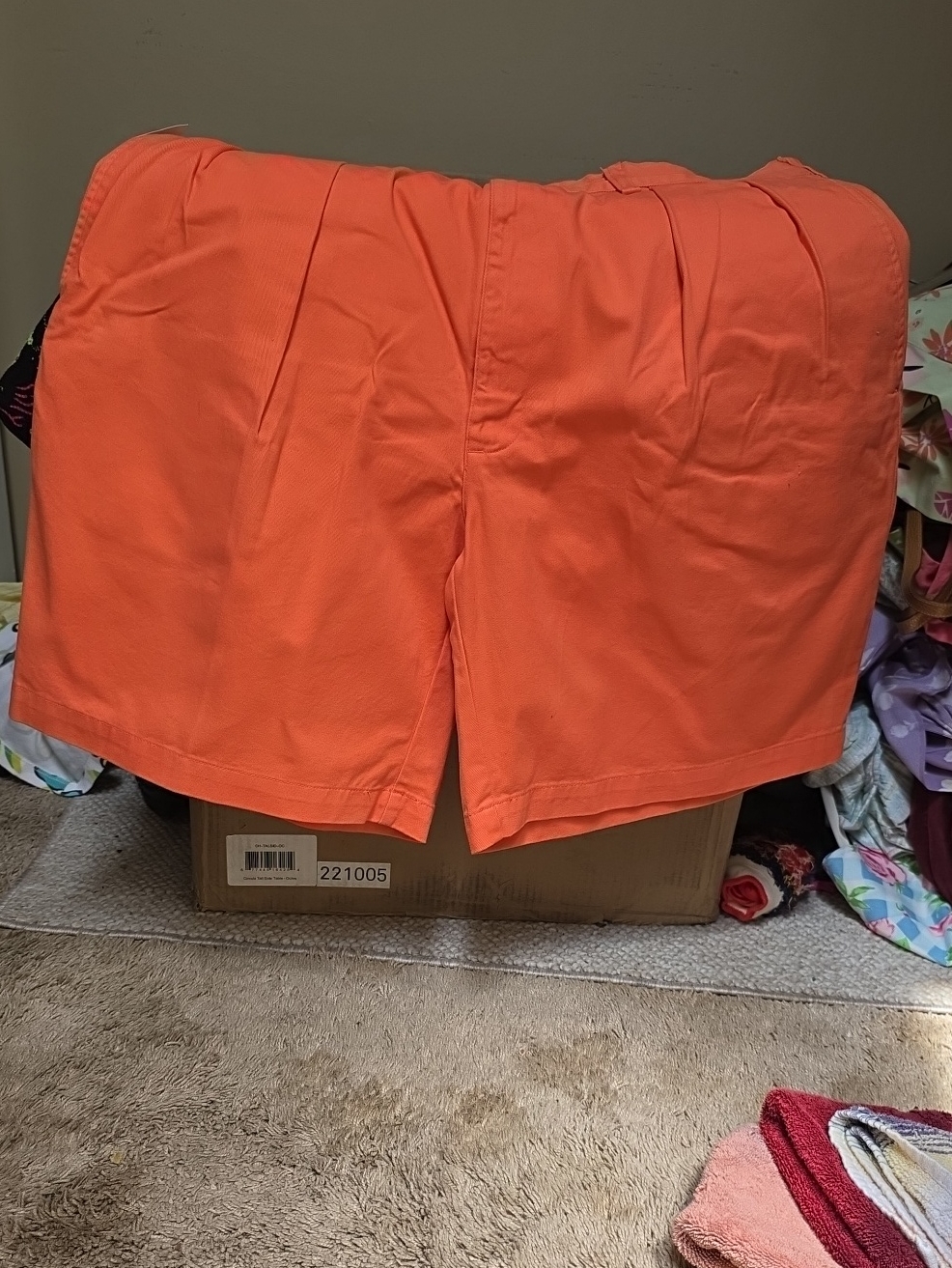 Ralph Lauren Mens Bright Coral Casual Shorts